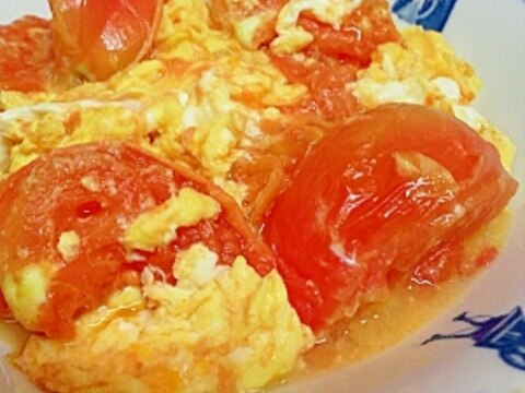 トマトと卵のシンプル炒め★ほっこりする美味しさ★